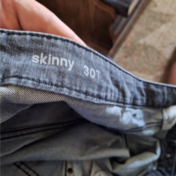 Avenue Denim Women 30W Tall Washed Black/ Gray Denim "Skinny" Stretch Jeans - Picture 5 of 8